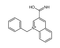 1-benzylquinolin-1-ium-3-carboxamide结构式