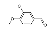 3-氯-4-甲氧基苯甲醛结构式