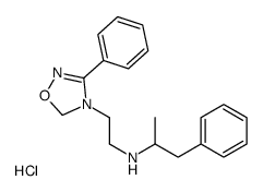 2-(3-phenyl-5H-1,2,4-oxadiazol-4-yl)ethyl-(1-phenylpropan-2-yl)azanium,chloride结构式