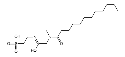 2-[[2-(dodecanoyl-methyl-amino)acetyl]amino]ethanesulfonic acid Structure