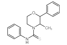 3-methyl-N,2-diphenyl-morpholine-4-carbothioamide结构式