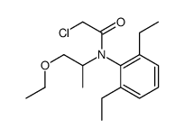 2-chloro-N-(2,6-diethylphenyl)-N-(1-ethoxypropan-2-yl)acetamide Structure