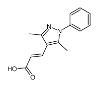 3-(3,5-dimethyl-1-phenyl-1H-pyrazol-4-yl)-acrylic acid picture