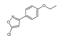 5-CHLORO-3-(4-ETHOXYPHENYL)ISOXAZOLE Structure