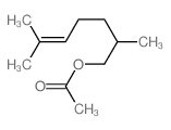 5-Hepten-1-ol,2,6-dimethyl-, 1-acetate Structure