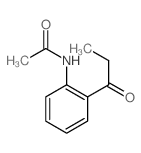 N-(2-propanoylphenyl)acetamide结构式