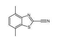 2-Benzothiazolecarbonitrile,4,7-dimethyl-(9CI) Structure