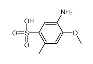 4-AMINO-5-METHOXYTOLUENE-2-SULFONIC ACID结构式