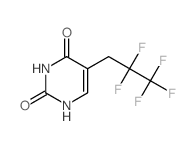 5-(2,2,3,3,3-pentafluoropropyl)-1H-pyrimidine-2,4-dione结构式