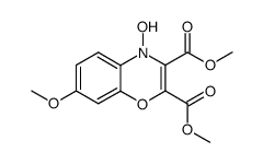 4-hydroxy-7-methoxy-4H-benzo[1,4]oxazine-2,3-dicarboxylic acid dimethyl ester Structure