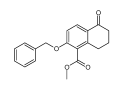 6-benzyloxy-5-methoxycarbonyl-3,4-dihydro-1(2H)-naphthalenone结构式