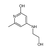 4-(2-hydroxyethylamino)-6-methyl-1H-pyridin-2-one结构式