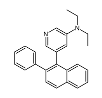 N,N-diethyl-5-(2-phenylnaphthalen-1-yl)pyridin-3-amine Structure