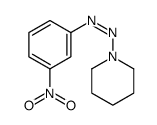 (3-nitrophenyl)-piperidin-1-yldiazene结构式