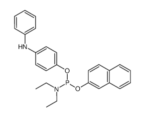 Diaethylamido-O-p-phenylaminophenyl-O-β-naphthyl Phosphit Structure