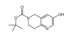 tert-butyl 3-hydroxy-7,8-dihydro-5H-1,6-naphthyridine-6-carboxylate structure