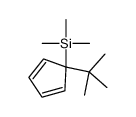 (1-tert-butylcyclopenta-2,4-dien-1-yl)-trimethylsilane Structure