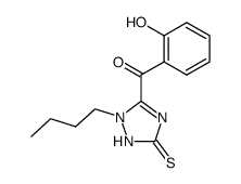 (2-butyl-5-thioxo-2,5-dihydro-1H-[1,2,4]triazol-3-yl)-(2-hydroxy-phenyl)-methanone结构式