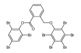 2-Pentabromophenyloxymethyl-benzoic acid 2,4,6-tribromo-phenyl ester结构式