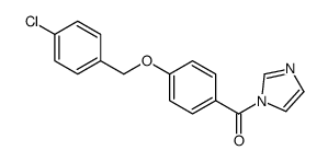 [4-[(4-chlorophenyl)methoxy]phenyl]-imidazol-1-ylmethanone结构式