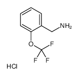 [2-(trifluoromethoxy)phenyl]methanamine,hydrochloride Structure