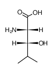 (2S)-2-amino-3-hydroxy-4-methyl-pentanoic acid结构式