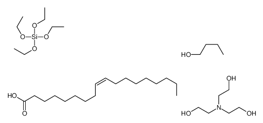 2-[bis(2-hydroxyethyl)amino]ethanol,butan-1-ol,(Z)-octadec-9-enoic acid,tetraethyl silicate Structure