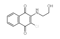 2-Chloro-3-[(2-hydroxyethyl)amino]-1,4-naphthoquinone Structure