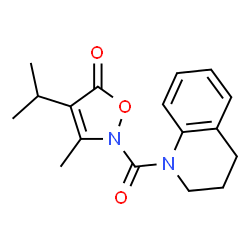 Quinoline,1,2,3,4-tetrahydro-1-[[3-methyl-4-(1-methylethyl)-5-oxo-2(5H)-isoxazolyl]carbonyl]- (9CI) picture