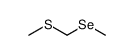 methyl methylthiomethyl selenide Structure