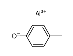 Tris(4-methylphenoxy) aluminum结构式