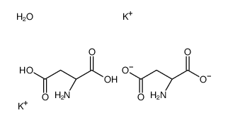 dipotassium,(2S)-2-aminobutanedioate,hydron,hydrate结构式