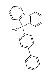 [1,1'-biphenyl]-4-yl(phenyl)(pyridin-2-yl)methanol结构式