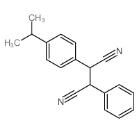 Butanedinitrile, 2-[4-(1-methylethyl)phenyl]-3-phenyl- Structure