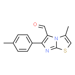 3-METHYL-6-(4-METHYLPHENYL)IMIDAZO[2,1-B]THIAZOLE-5-CARBOXALDEHYDE structure