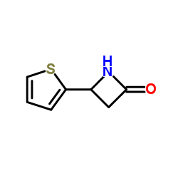 2-Azetidinone,4-(2-thienyl)-(9CI) structure