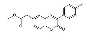 methyl 2-[3-(4-methylphenyl)-2-oxo-1,4-benzoxazin-6-yl]acetate结构式