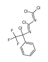 1,1,1-trifluoro-2-phenyl-2,4,6,6-tetrachloro-3,5-diaza-3,5-hexadiene Structure