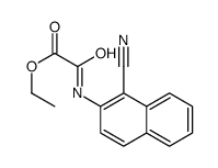 ethyl 2-[(1-cyanonaphthalen-2-yl)amino]-2-oxoacetate结构式