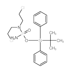 N-[amino-(diphenyl-tert-butyl-silyl)oxy-phosphoryl]-2-chloro-N-(2-chloroethyl)ethanamine Structure