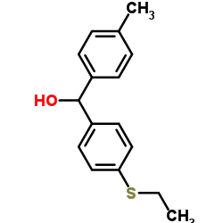 4-(ETHYLTHIO)-4'-METHYLBENZHYDROL structure