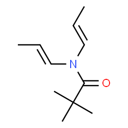 Propanamide,2,2-dimethyl-N-1-propenyl-N-(1E)-1-propenyl- (9CI) structure