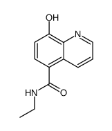 8-hydroxy-quinoline-5-carboxylic acid ethylamide Structure