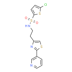 5-chloro-N-{2-[2-(pyridin-3-yl)-1,3-thiazol-4-yl]ethyl}thiophene-2-sulfonamide picture