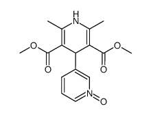 1',4'-Dihydro-2',6'-dimethyl-<3,4'-bipyridin>-3',5'-dicarbonsaeuredimethylester-1-oxid结构式