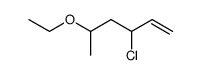 ethyl-(3-chloro-1-methyl-pent-4-enyl)-ether结构式