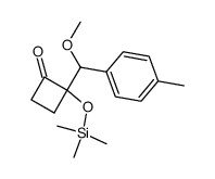 2-<(4-methylphenyl)methoxymethyl>-2-(trimethylsiloxy)cyclobutanone Structure