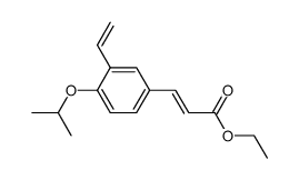 (E)-3-(4-isopropoxy-3-vinylphenyl)ethyl acrylate Structure