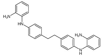 2-N-[4-[2-[4-(2-aminoanilino)phenyl]ethyl]phenyl]benzene-1,2-diamine Structure