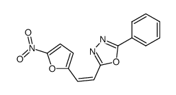 2-[(Z)-2-(5-Nitro-furan-2-yl)-vinyl]-5-phenyl-[1,3,4]oxadiazole结构式